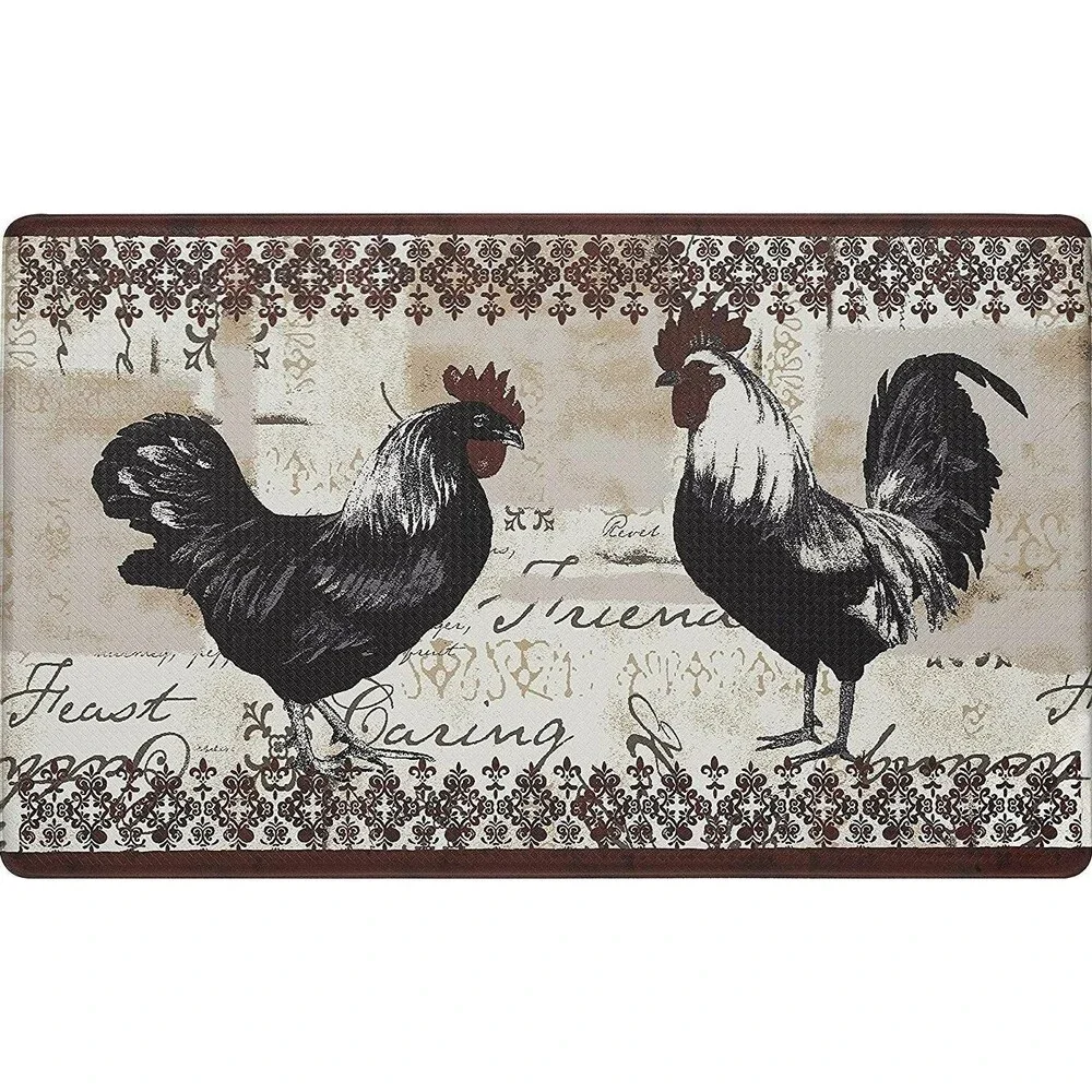 Anti-Fatigue Non Slip Printed PVC Kitchen Floor Mat (18